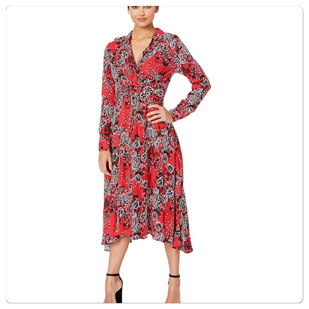 NWT, Free People Floral Shirt Dress!